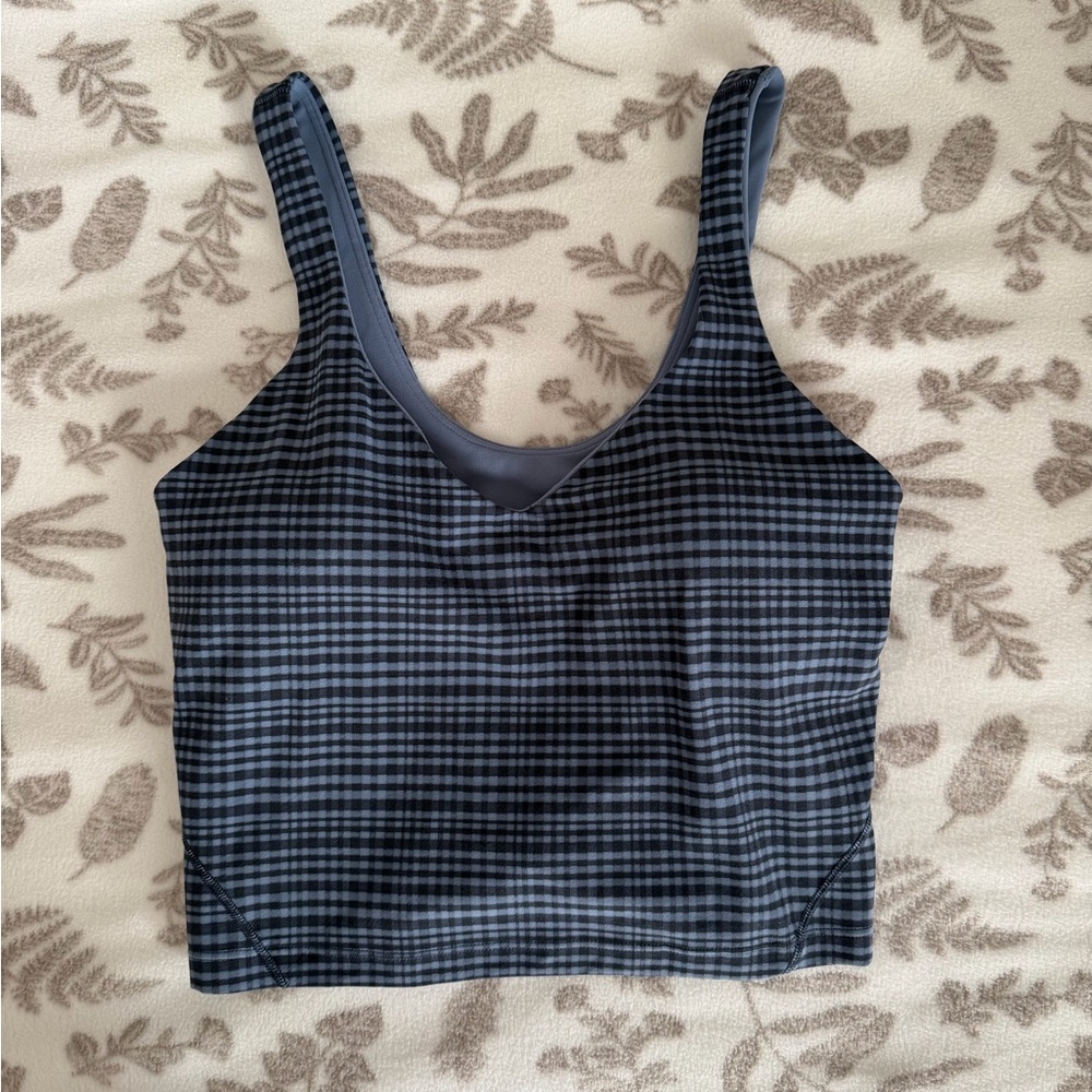 Lululemon Align Tank - Glow Grid Washed Denim